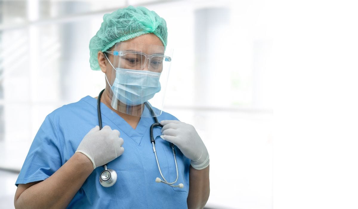 Nurse wearing PPE 