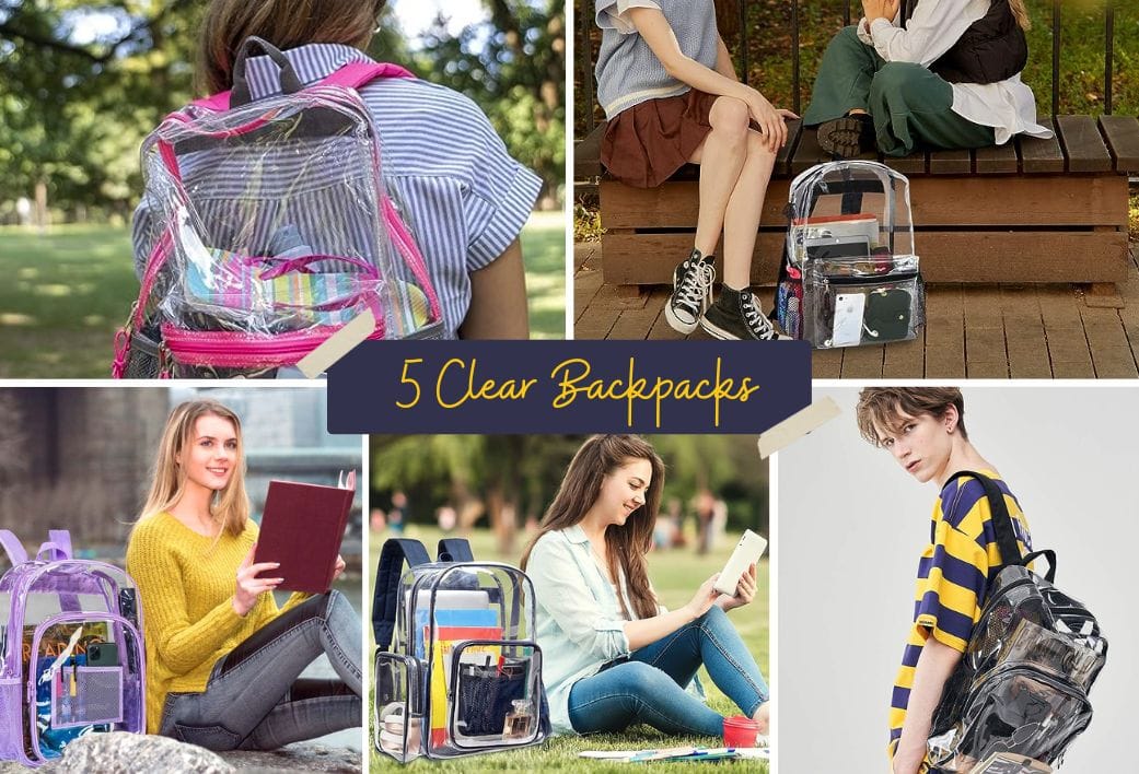 5 Examples of clear backpacks for schools