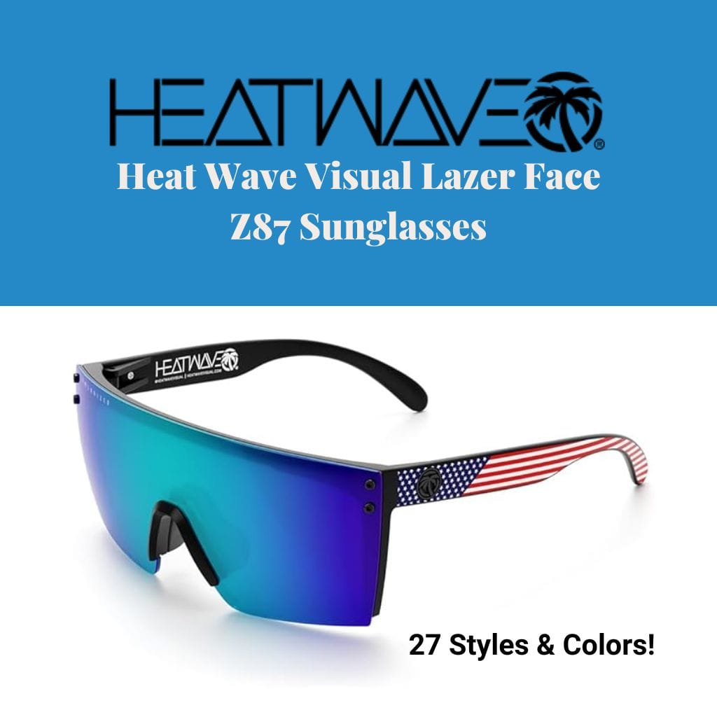 Heatwave Sunglasses with USA Flag style