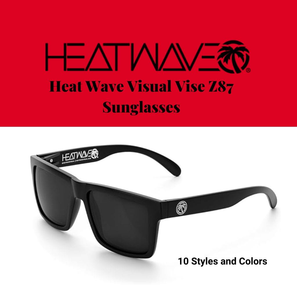 Heatwave VIsual Vise Z87 Sunglasses in Black with emblem